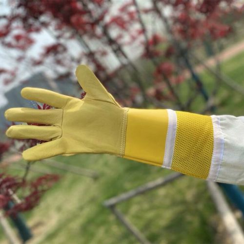 Ръкавици ЛУКС  с мрежа от естественна кожа